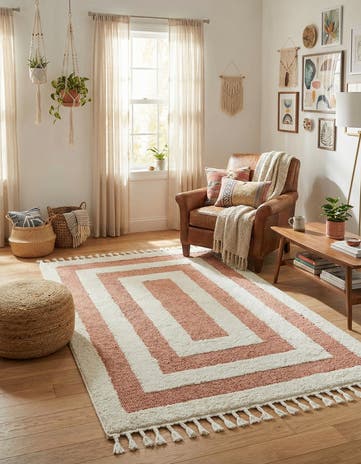 Pink Boho Rug