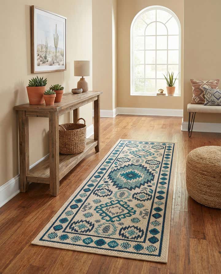 2' x 5' Easy-Clean Baja Indoor / Outdoor Runner Rug