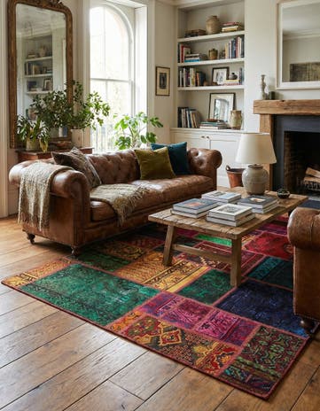 5' 7 x 7' 8 Hand Knotted Ultra Vintage Persian Wool Rug