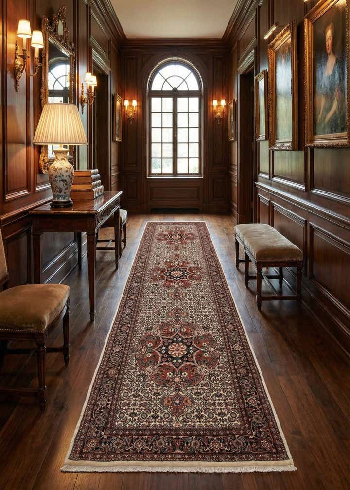2' 10 x 9' 7 Bidjar With Silk Runner Rug