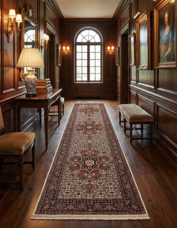 2' 10 x 9' 7 Bidjar With Silk Runner Rug