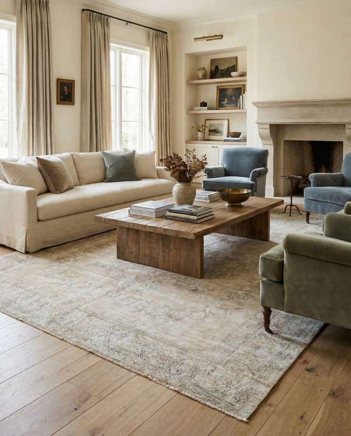 9' 4 x 11' 10 Hand Knotted Ultra Vintage Persian Wool Rug