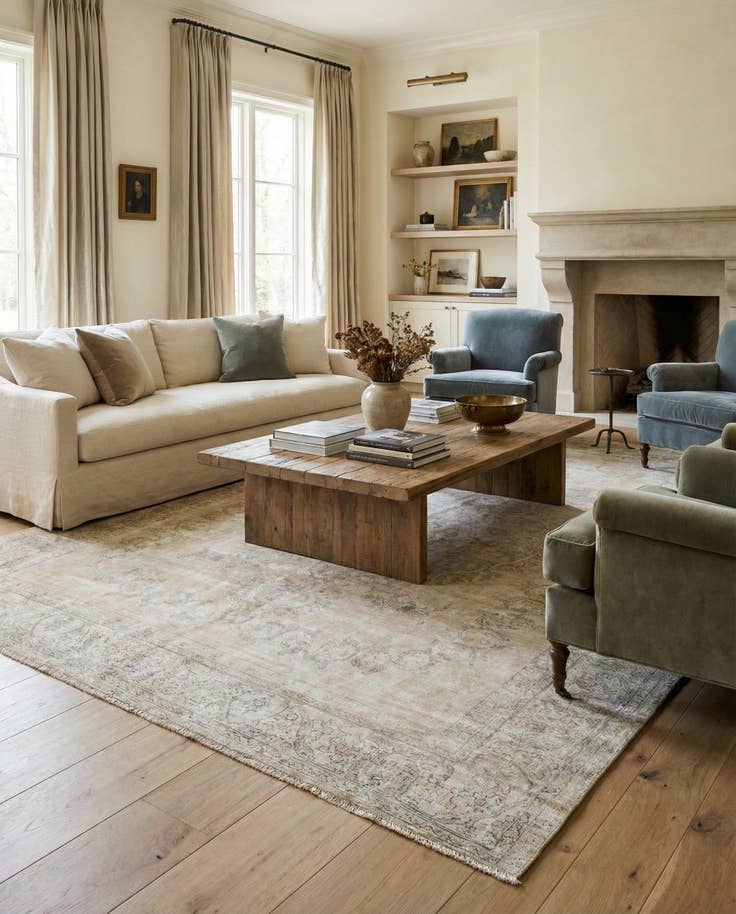 Detail image of 9' 4 x 11' 10 Hand Knotted Ultra Vintage Persian Wool Rug