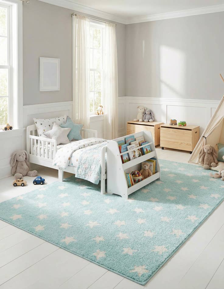 Detail image of 4' x 6' Whimsy Kids Rug