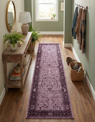 Purple Miranda Runner Rug
