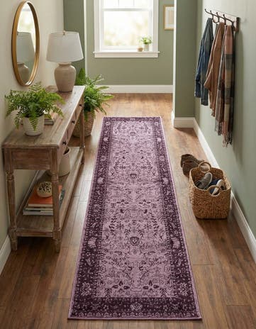 Purple Miranda Runner Rug