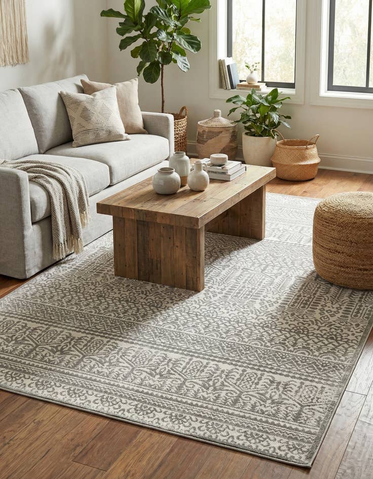 Detail image of 5' 3 x 8' Uptown Cloisters Rug