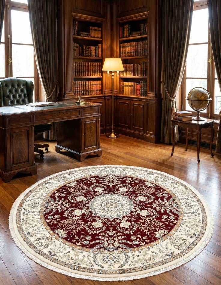 Detail image of 6' 7 x 6' 7 Nain Round Rug