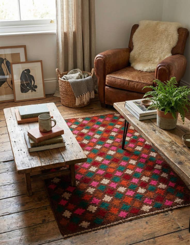 Detail image of 2' x 3'  Hand Knotted Balouch Wool Rug