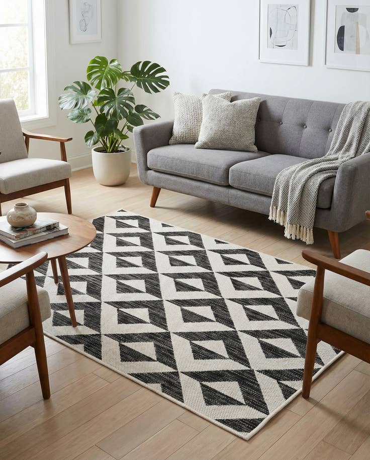 Detail image of 3' x 5' 3 Easy-Clean Jill Zarin Napa Indoor / Outdoor Rug