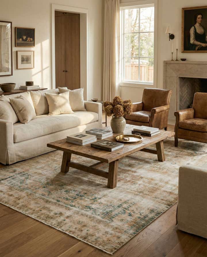 8' 1 x 11' 5 Hand Knotted Ultra Vintage Persian Wool Rug