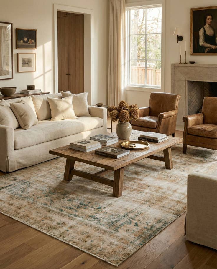 Detail image of 8' 1 x 11' 5 Hand Knotted Ultra Vintage Persian Wool Rug