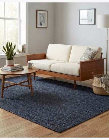 7' 1 x 10' Handmade Braided Jute Rug