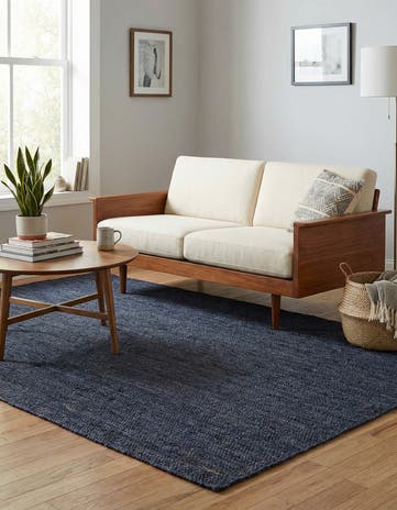 7' 1 x 10' Handmade Braided Jute Rug