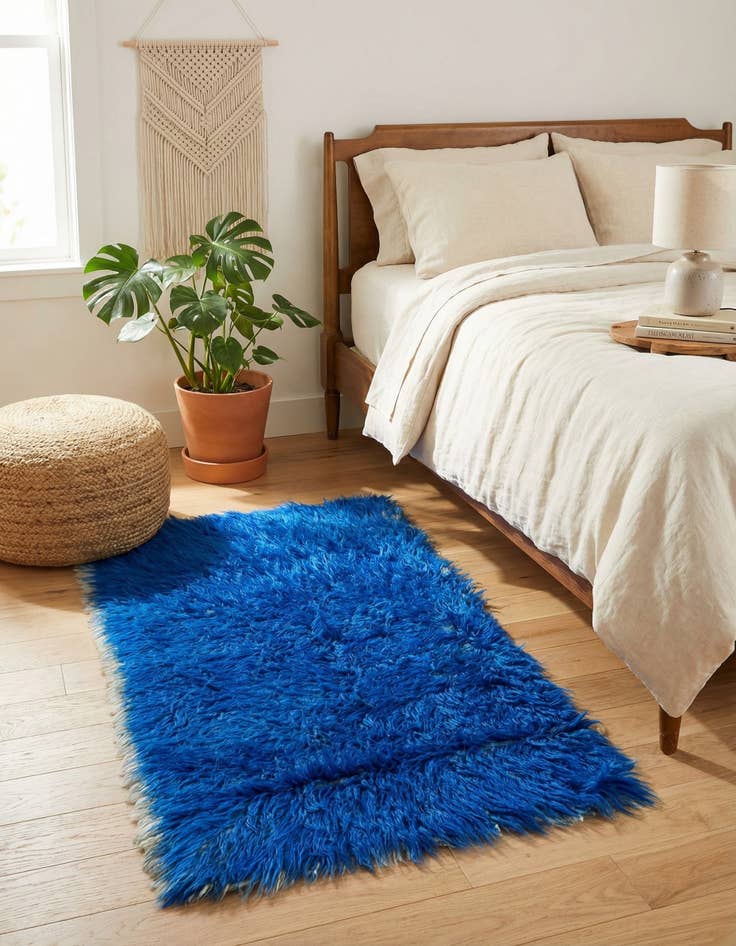 Detail image of 1' 10 x 3' 1  Hand Knotted Moroccan Wool Rug