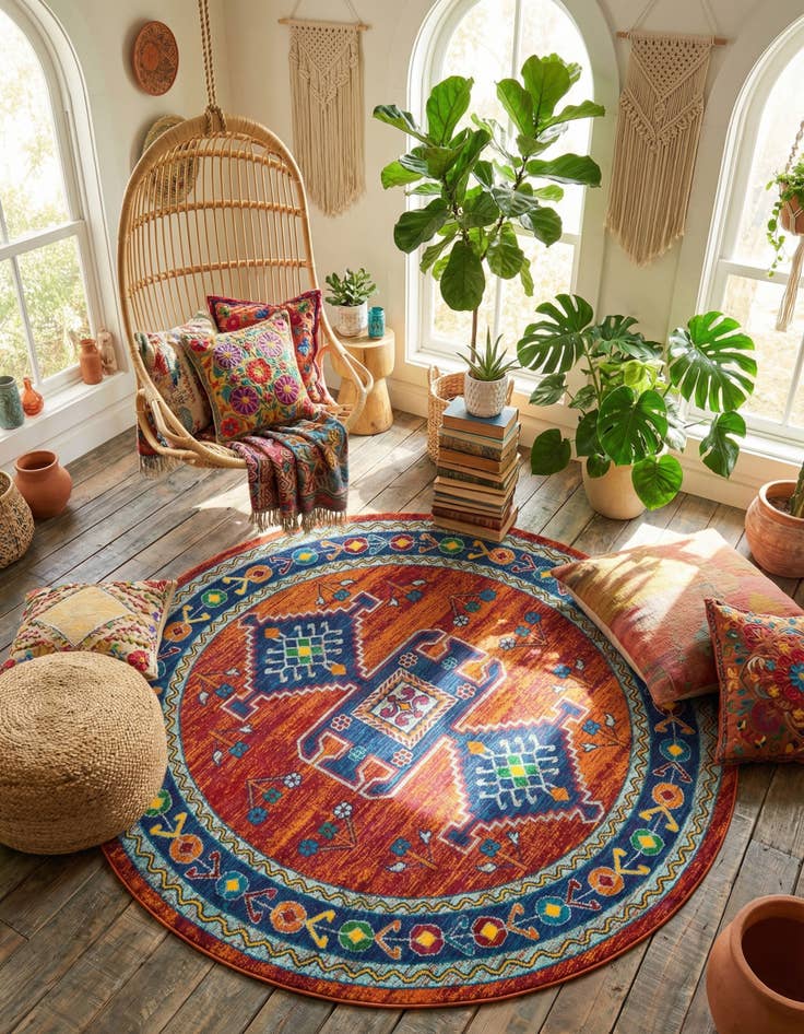 Detail image of  7' 10 x 7' 10 Calypso Round Rug