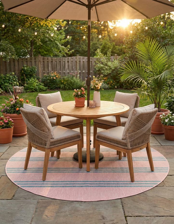 7' x 7' Easy-Clean Jill Zarin Anguilla Ind...