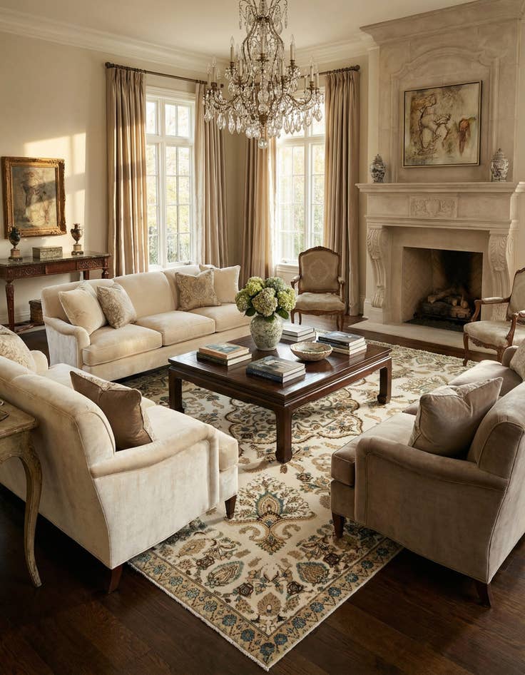 Detail image of 9' 11 x 12' 8  Hand Knotted Vintage Royal Persian Wool Rug