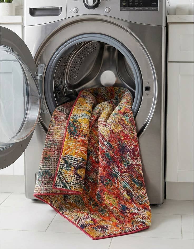 Detail image of  6' x 9'  Washable Vivid Rug