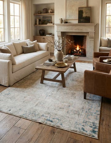 6' x 10' Hand Knotted Ultra Vintage Persian Wool Rug
