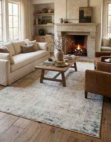 6' x 10' Hand Knotted Ultra Vintage Persian Wool Rug