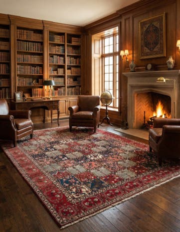 8' 7 x 13' 1 Bachtiar Rug