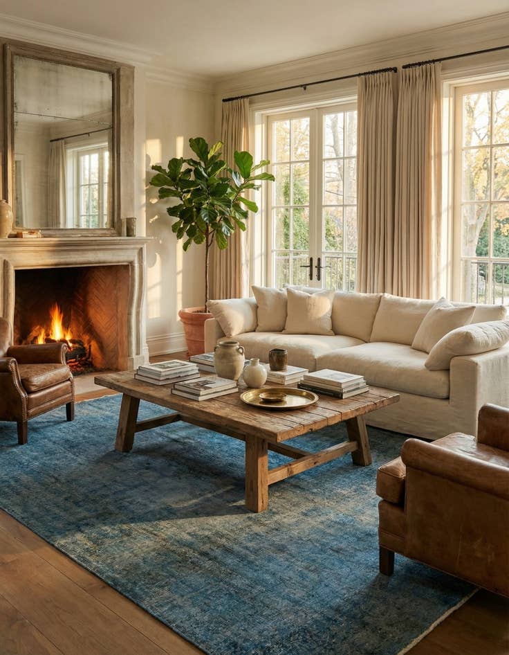 Detail image of 9' 6 x 12' 10 Vintage Royal Wool Rug