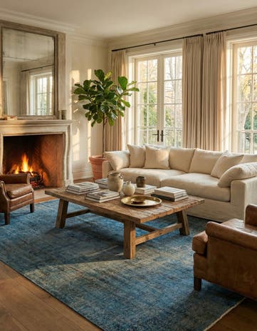 9' 6 x 12' 10 Vintage Royal Wool Rug