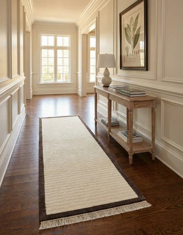 2' 9 x 9' 7 Hand Knotted Darya Wool Runner Rug