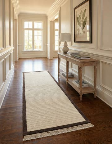 2' 9 x 9' 7 Hand Knotted Darya Wool Runner Rug