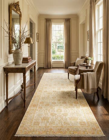 4' 8 x 11' 5 Kaizar Wool Runner Rug