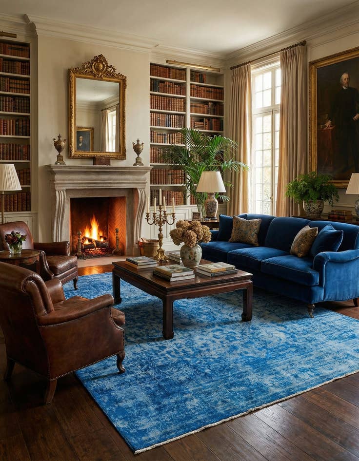 Detail image of 9' 8 x 13' Vintage Royal Wool Rug