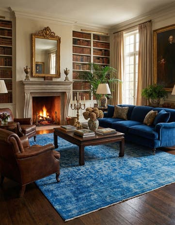 9' 8 x 13' Vintage Royal Wool Rug