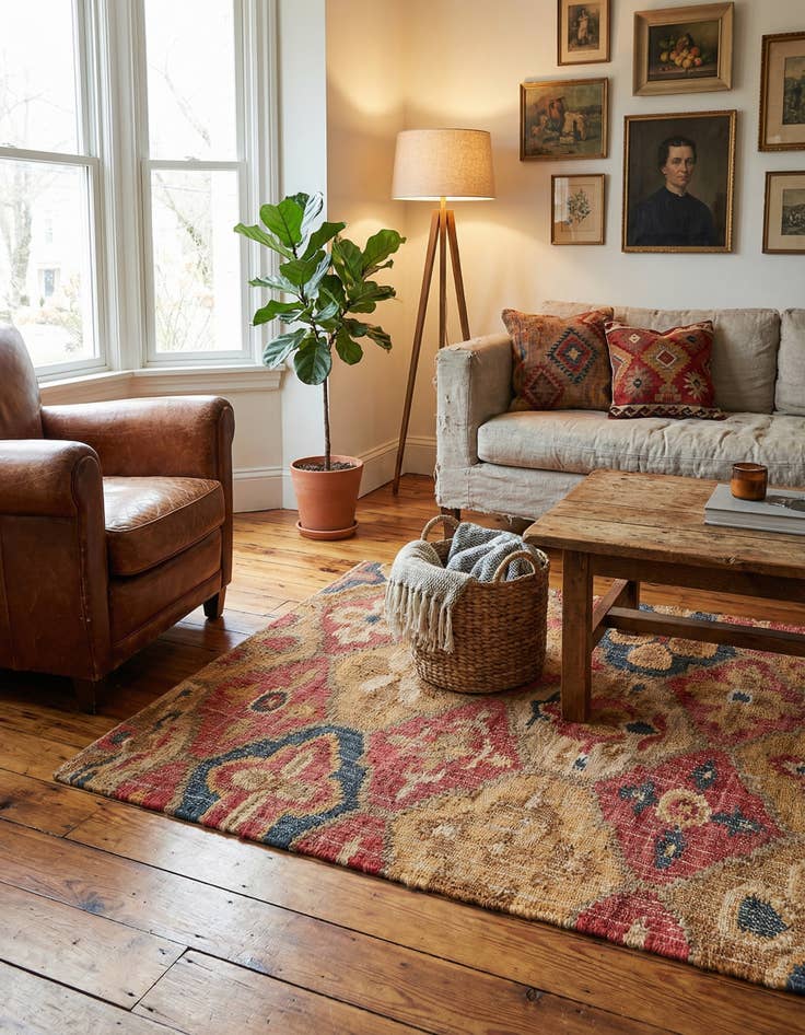 Detail image of 3' 3 x 4' 10  Hand Woven Kala Handwoven Jute Rug