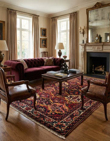4' 9 x 6' 9 Bachtiar Rug