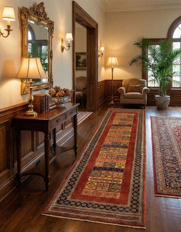 2' 8 x 9' 6 Luribaft Wool Runner Rug