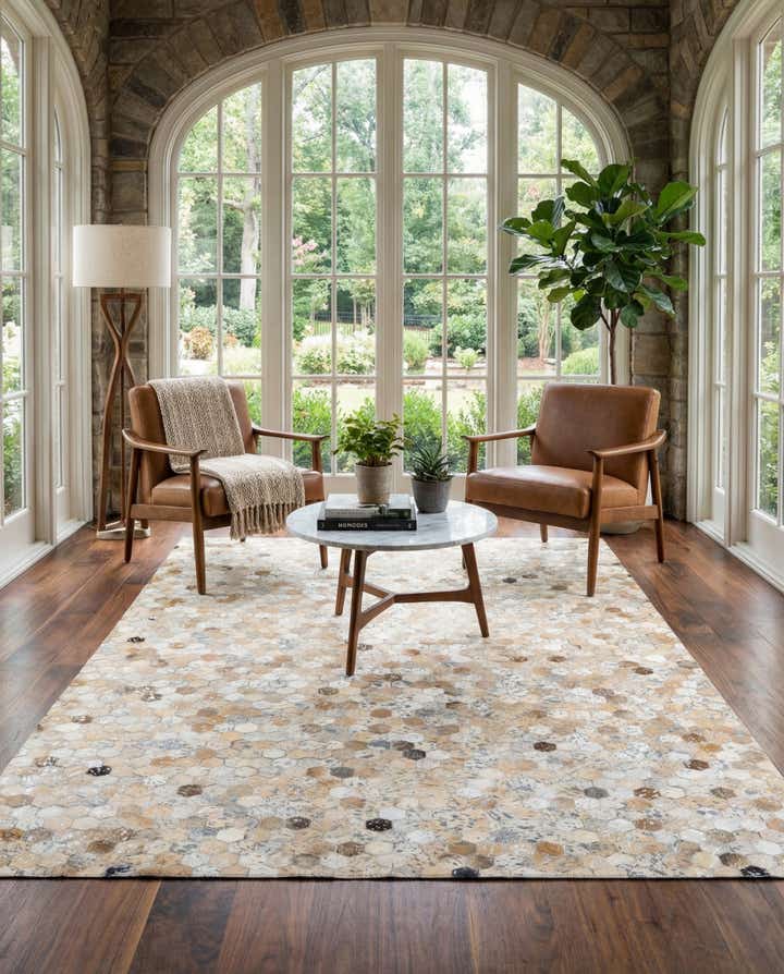 5' 4 x 7' 9 Cowhide Stocks Rug