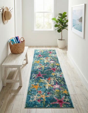 2' 7 x 10' Washable Capri Runner Rug