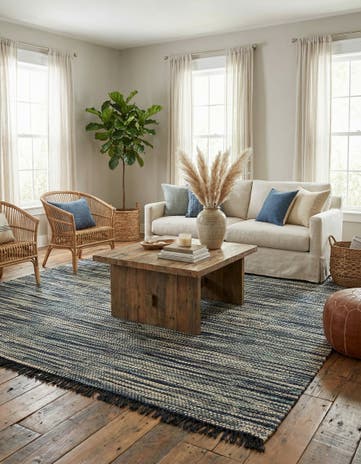7' 10 x 10' Hand Woven Chunky Jute Rug