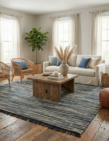 7' 10 x 10' Hand Woven Chunky Jute Rug