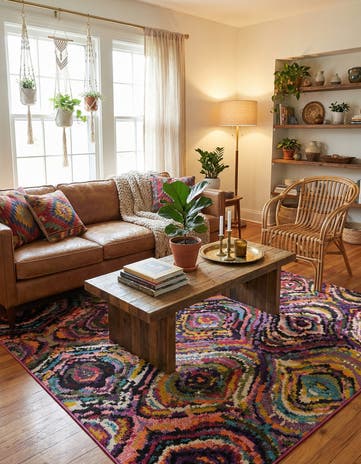 8' x 11' Washable Hyacinth Rug