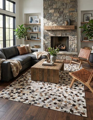 5' x 8' Cowhide Rug