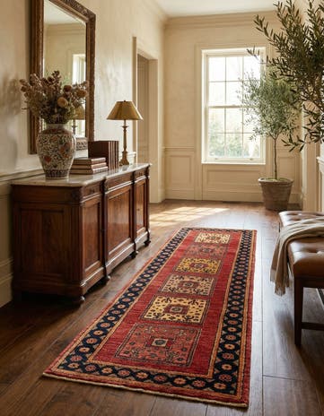 2' x 6' 9 Kashkuli Runner Rug