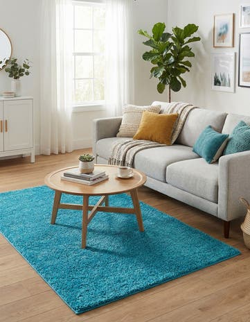 3' 3 x 5' 3 Solid Frieze Rug