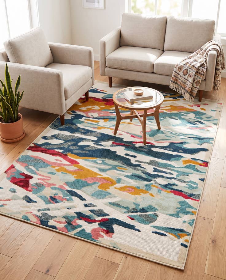 Detail image of 5' x 7' Easy-Clean Casablanca Indoor / Outdoor Rug