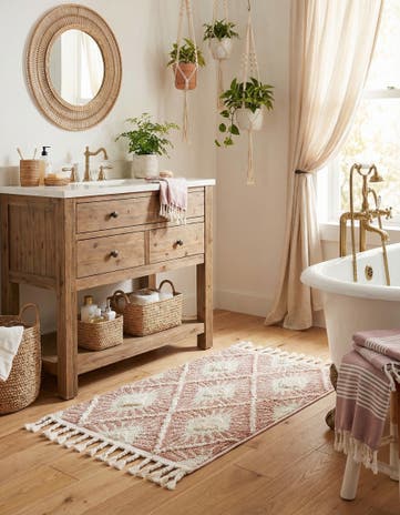 Pink Boho Rug