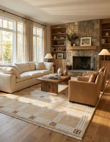 8' 1 x 11' 2 Hand Knotted Darya Wool Rug