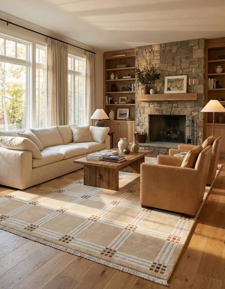 Detail image of  8' 1 x 11' 2  Hand Knotted Darya Wool Rug