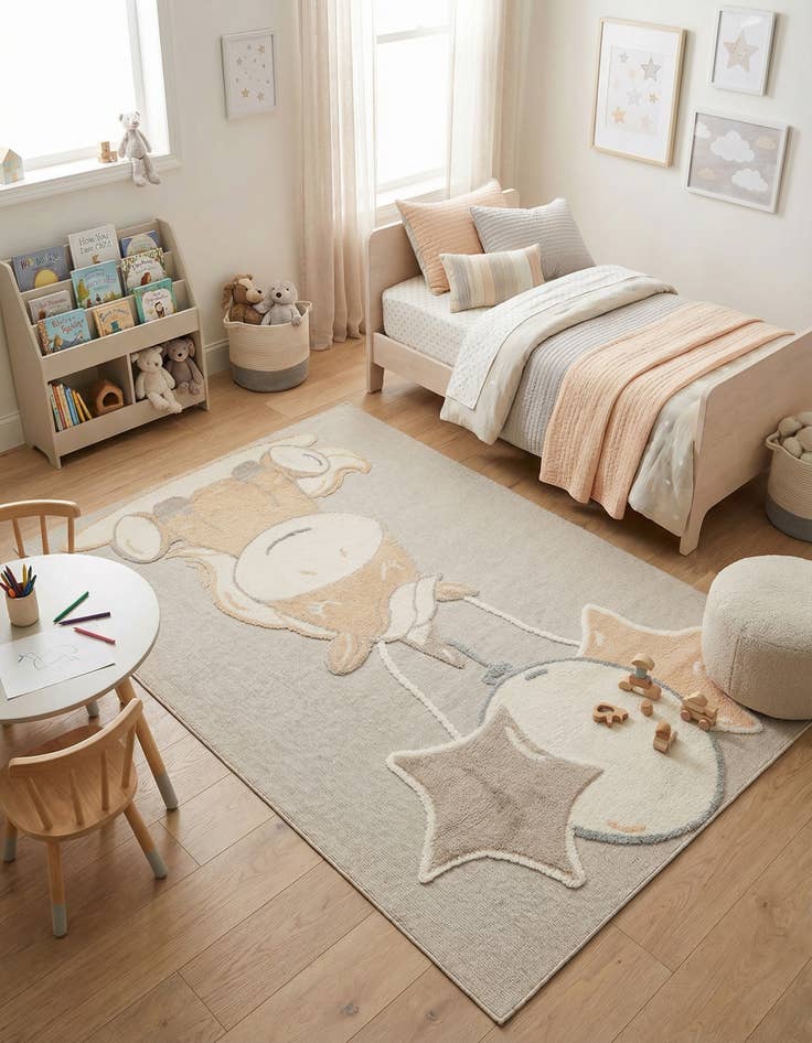 Detail image of 6' x 9' Whimsy Kids Rug