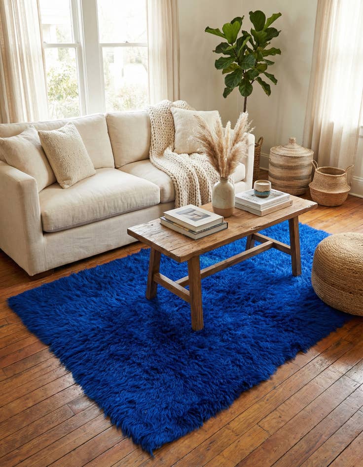 Detail image of 3' 2 x 6' 2  Hand Knotted Moroccan Wool Runner Rug